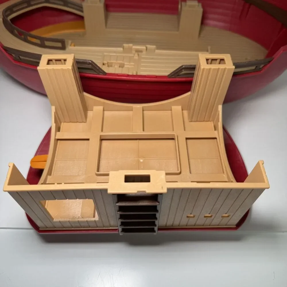 Vintage Playmobil Noah’s Ark Red Boat Really Floats Imagination 2000s Incomplete - Picture 6 of 16